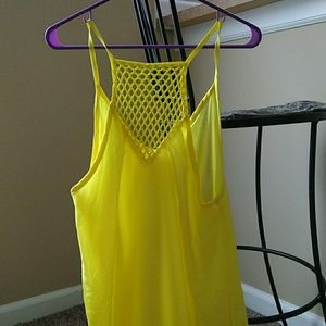 Yellow mini dress
